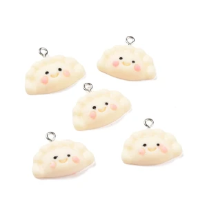 ZAW27 Zawieszki PIEROGI PIEROŻEK pierożki do bransoletek 2szt kawaii