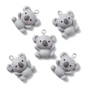 ZAW150 Zawieszka z żywicy akryl KOALA miś misie kawaii 2szt