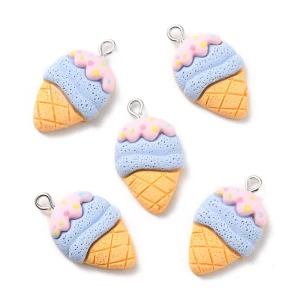 ZAW151 Zawieszka z żywicy akryl lody lód ice cream 2szt