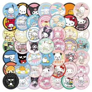 W238 Naklejki STICKER BOMB WLEPY wlepki Kuromi Kitty Melody 55szt