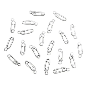 ZAW193 Zawieszki charm metalowe agrafka agrafki do bransoletek 5szt