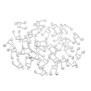 ZAW194 Zawieszki charm metalowe nutka nuty nuta do bransoletek 5szt