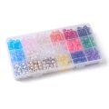 KOP123 WIELKI Zestaw koraliki kandi oponki akryl 9mm warkoczyki bransoletki pony 540sz