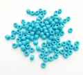 KOP125 Koraliki oponki 9mm kandi pony bead turkus morskie niebieskie 20szt
