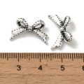 ZAW231 Zawieszki charm przekładka metalowa KOKARDKA kokardki 5szt