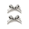 ZAW231 Zawieszki charm przekładka metalowa KOKARDKA kokardki 5szt