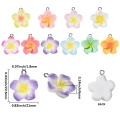 ZAW232 Zawieszki akrylowe KWIAT LEI kwiatki PLUMERIA hibiskus LOTOS