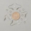 ZE18 Zestaw półfabrykaty bigle ogniwa zatyczki stal nierdzewna 180 elementów