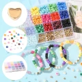 KOP132 DUŻY Zestaw koraliki akryl 620 szt pony kandi literki przekładki do bransoletek + żyłka