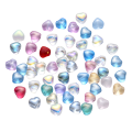KSZ64 Koraliki szklane opalizujące serduszko SERDUSZKA serce miks kolorów 20szt