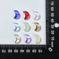 KSZ67 Koraliki szklane opalizujące księżyc KSIĘŻYCE moon miks kolorów 10szt