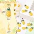 ZAW244 Zawieszki metalowe emaliowane ananas do bransoletek 5szt owoc