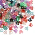 KOK176 Koraliki TULIPAN DZWONKI konwalia 11mm opalizujące 20szt