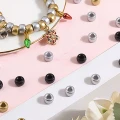 KOP135 Koraliki kandi oponki akryl 9mm warkoczyki bransoletki pony bead 50szt