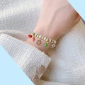 KOP135 Koraliki kandi oponki akryl 9mm warkoczyki bransoletki pony bead 50szt