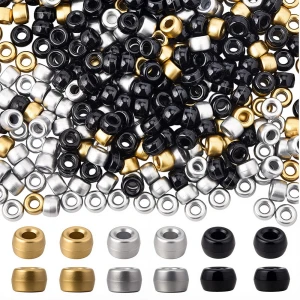 KOP135 Koraliki kandi oponki akryl 9mm warkoczyki bransoletki pony bead 50szt