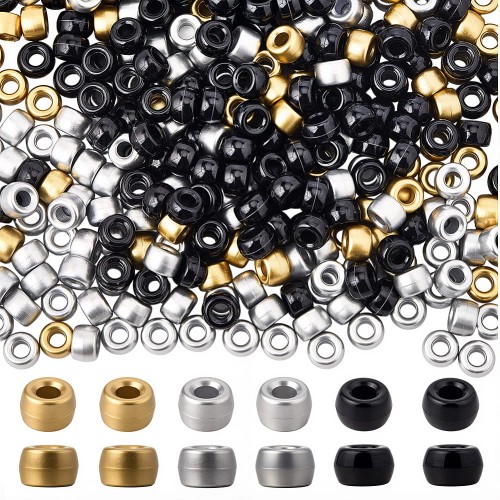 KOP135 Koraliki kandi oponki akryl 9mm warkoczyki bransoletki pony bead 50szt