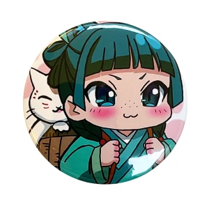 PRZ53 Przypinka button badzik Maomao Zapiski Zielarki 58mm L