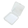 ORG7 Zestaw 4szt organizer pudełko kwadratowe na naklejki wlepy koraliki 7,2cm x 7,2cm