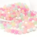 KOK89 Koraliki kulki kule CANDY PASTELOWE mix 6mm bransoletki 50szt