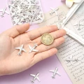 ZAW248 Zawieszki charm metalowe samolot SAMOLOTY samolocik 2szt