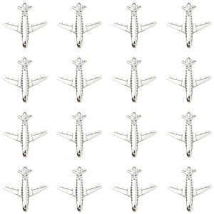 ZAW248 Zawieszki charm metalowe samolot SAMOLOTY samolocik 2szt