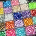 KOK177 Koraliki kulka kule 6mm akrylowe efekt syrenki banieczki opalizujące 50szt