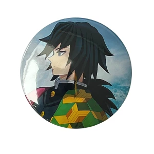 PRZ68 Przypinka button badzik Giyu Tomioka z Demon Slayer 58mm L