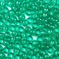 KOP137 Koraliki kandi oponki akryl 9mm warkoczyki pony bead zielone przezroczyste 20szt