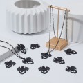 ZAW255 Zawieszka metalowa duża GOTYK smok smoki czarny alternative 2szt