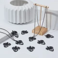 ZAW255 Zawieszka metalowa duża GOTYK smok smoki czarny alternative 2szt