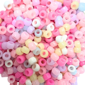 KOP139 Koraliki kandi oponki akryl 9mm pastelowe candy pony bead 50szt