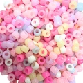 KOP139 Koraliki kandi oponki akryl 9mm pastelowe candy pony bead 50szt