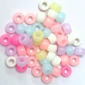 KOP139 Koraliki kandi oponki akryl 9mm pastelowe candy pony bead 50szt