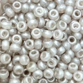 KOP140 Koraliki kandi oponki akryl 9mm perłowe szare pony bead 20szt