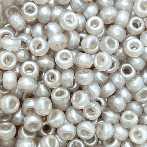 KOP140 Koraliki kandi oponki akryl 9mm perłowe szare pony bead 20szt