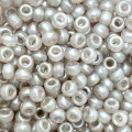 KOP140 Koraliki kandi oponki akryl 9mm perłowe szare pony bead 20szt