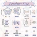 KAB10 Zestaw ozdoby kaboszony CUTE KAWAII 350szt miks misie perełki motyl