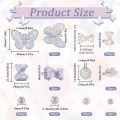 KAB10 Zestaw ozdoby kaboszony CUTE KAWAII 350szt miks misie perełki motyl