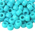 KOP125 Koraliki oponki 9mm kandi pony bead turkus morskie niebieskie 20szt