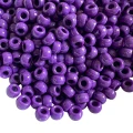 KOP142 Koraliki oponki 9mm kandi pony bead fiolet śliwkowy 20szt