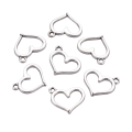 ZAW260 Zawieszki charm metalowe serce serduszko SERCA ramka 10szt