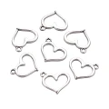 ZAW260 Zawieszki charm metalowe serce serduszko SERCA ramka 10szt