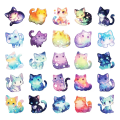 W247 Naklejki STICKER BOMB WLEPY wlepki cute kawaii koty kotki rainbow 50szt