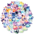 W247 Naklejki STICKER BOMB WLEPY wlepki cute kawaii koty kotki rainbow 50szt