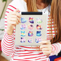 W247 Naklejki STICKER BOMB WLEPY wlepki cute kawaii koty kotki rainbow 50szt