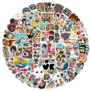 W248 Naklejki STICKER BOMB WLEPY wlepki gra Toca Boca Life 62szt