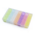 ORG8 Plastikowy pojemnik pudełko 175x110mm organizer z 28 przegródkami na koraliki drobiazgi