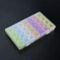 ORG8 Plastikowy pojemnik pudełko 175x110mm organizer z 28 przegródkami na koraliki drobiazgi