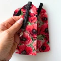ZHM1 Zakładka do książki hand made druk UV MAKI mak kwiaty polskie